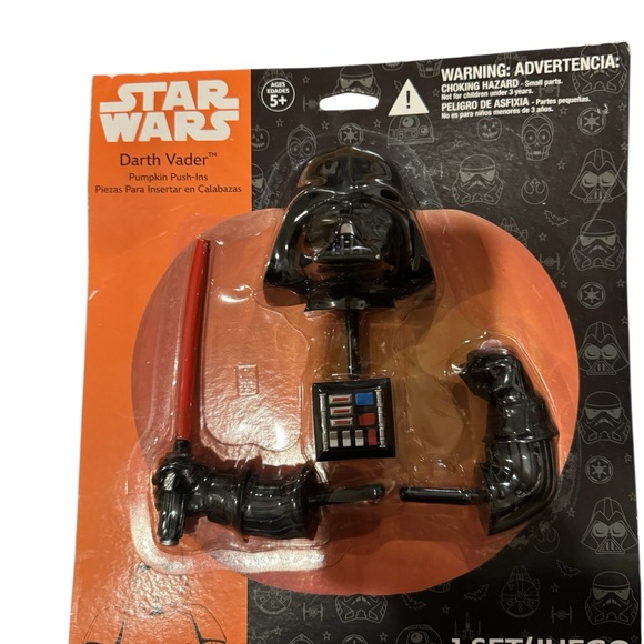 New Star Wars Darth Vader Pumpkin Push Ins Kit Halloween Pumpkin Costume Decor - Picture 1 of 2